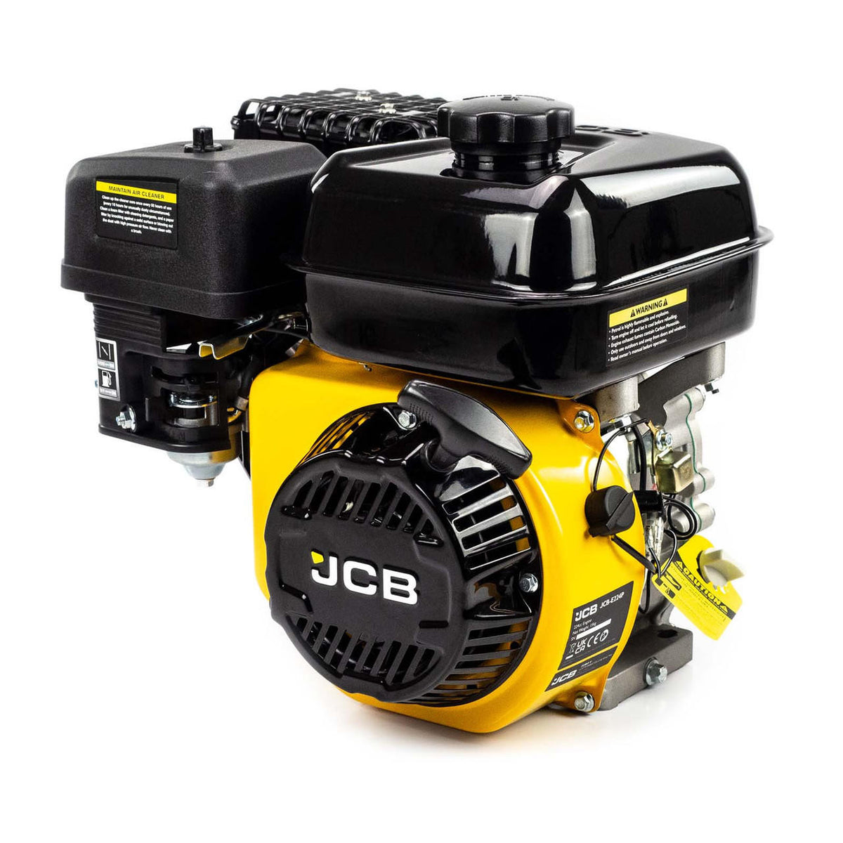 JCB TOOLS PETROL ENGINE 224CC 7.5HP 4-STROKE RECOIL START 19.05MM HORIZONTAL SHAFT