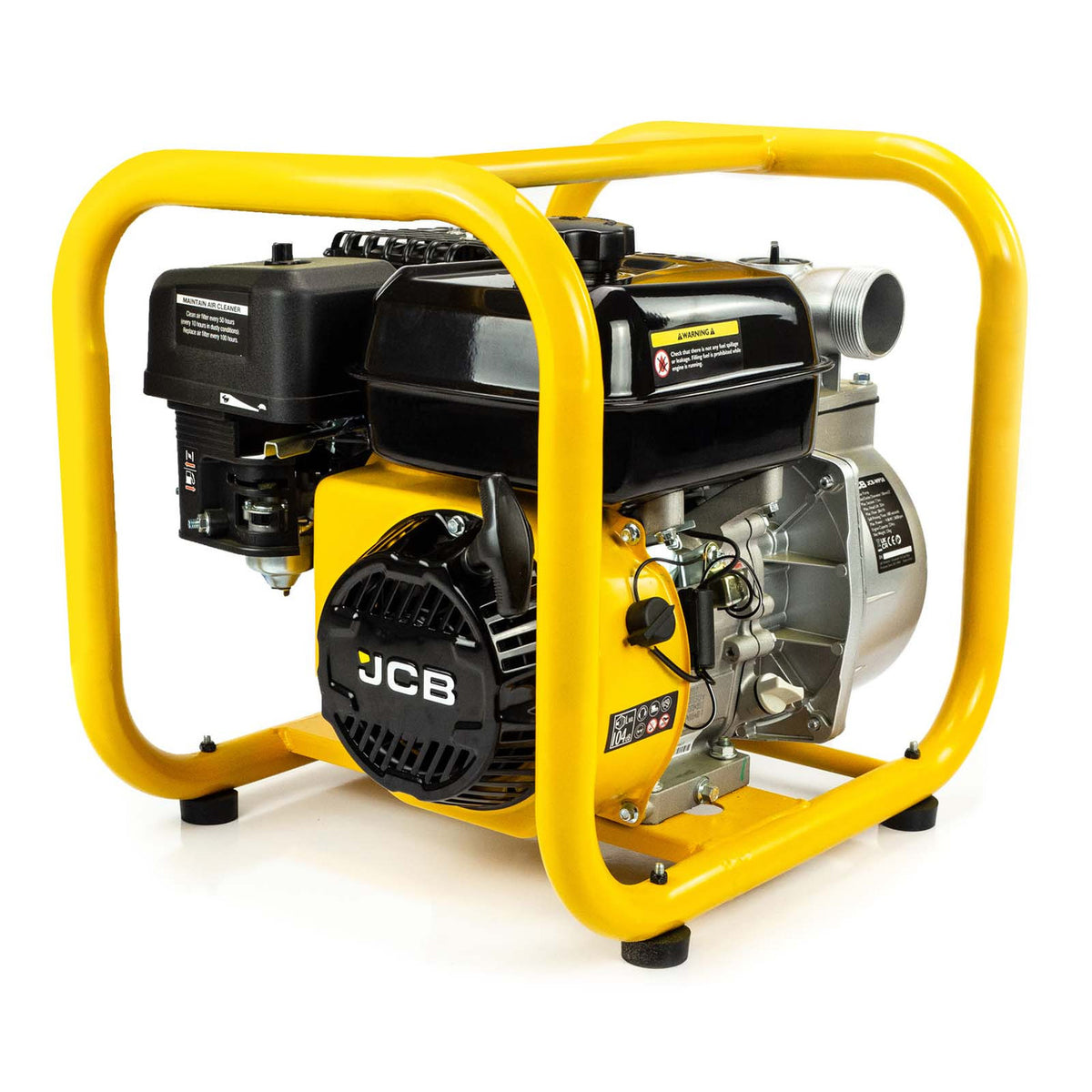 JCB TOOLS PETROL FRESH WATER PUMP 224CC RECOIL START 4-STROKE ENGINE 50MM INLET OUTLET